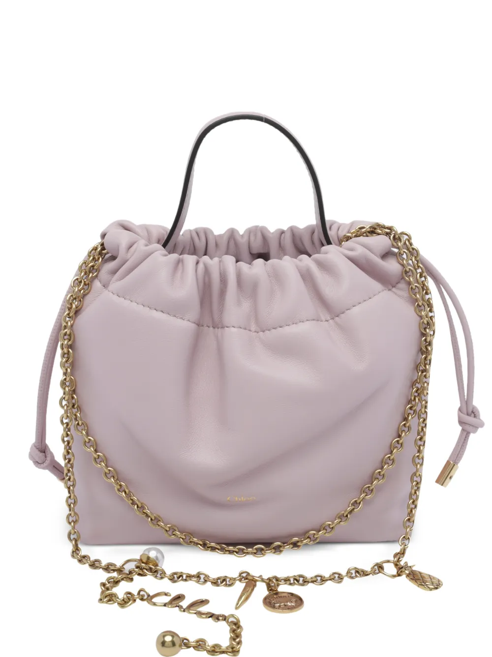 Chloé Icons charm-embellished bucket bag - Rosa