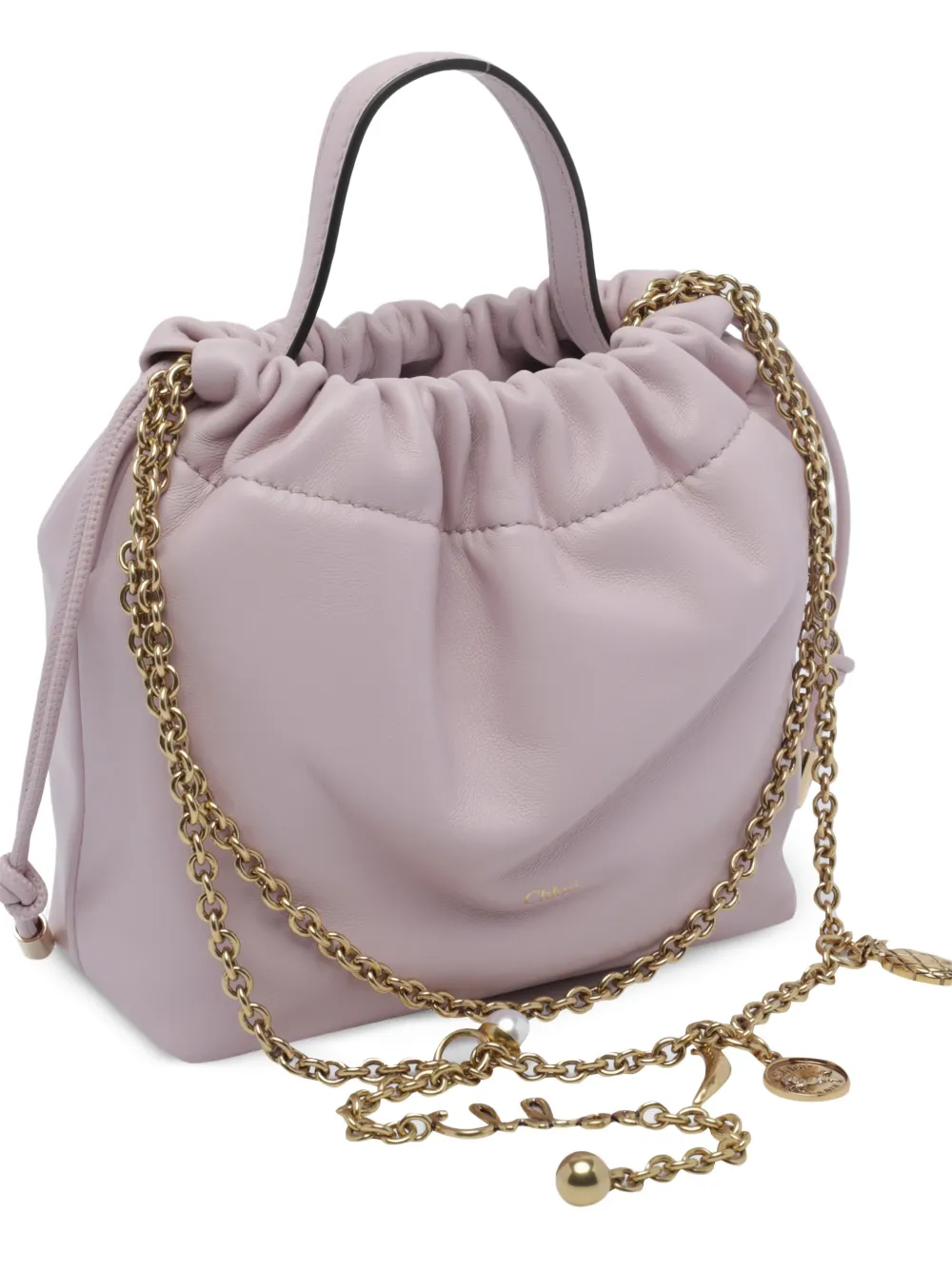 Chloé Icons bucket-tas verfraaid met bedel Roze
