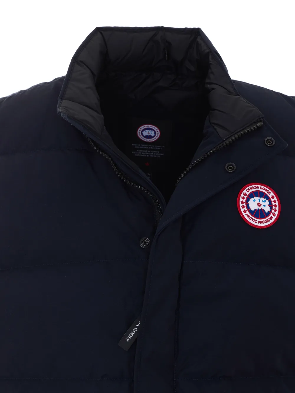 Canada Goose Legacy gewatteerde bodywarmer met logo-patch Blauw