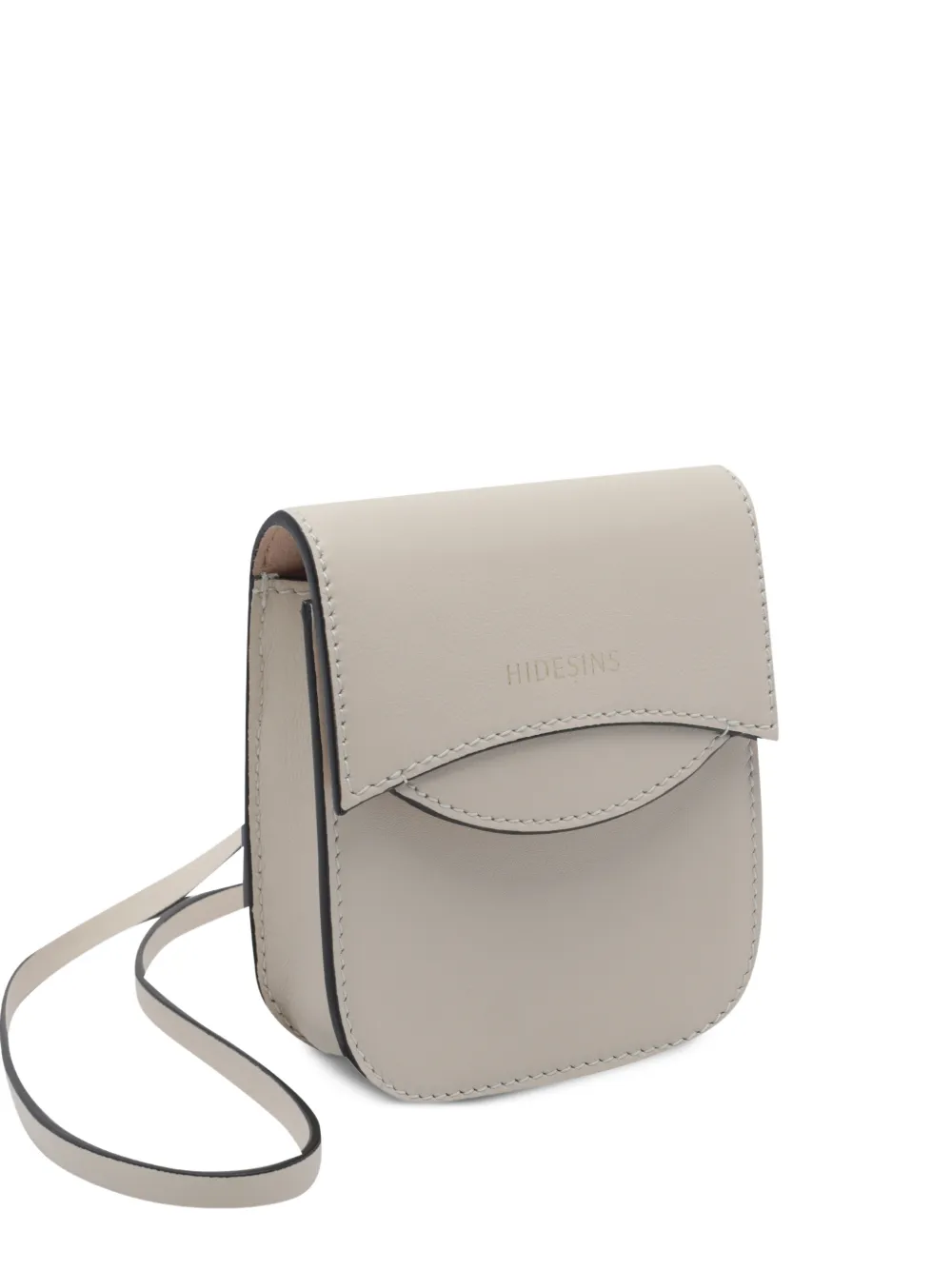 HIDESINS logo-print foldover shoulder bag - Toni neutri