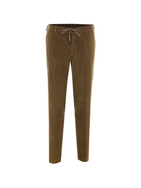 Circolo 1901 velvet drawstring straight-leg trousers