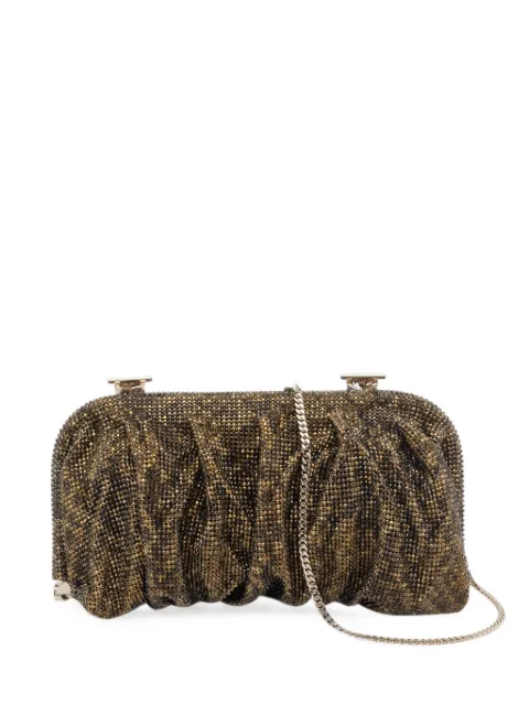 Benedetta Bruzziches Venus crystal-embellished ruched cross bosy bag