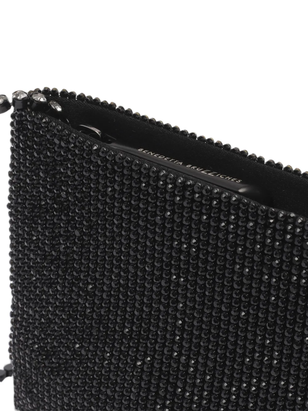 Benedetta Bruzziches Your Best Friend La Petite kleine clutch verfraaid met kristallen Zwart