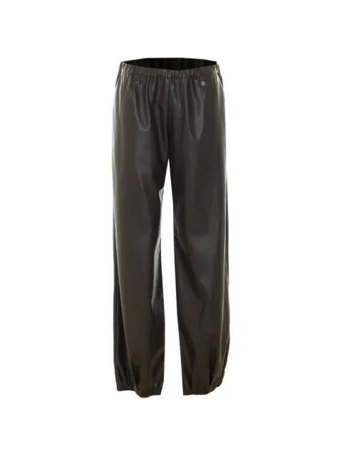Aniye By elasticated faux-leather track pants