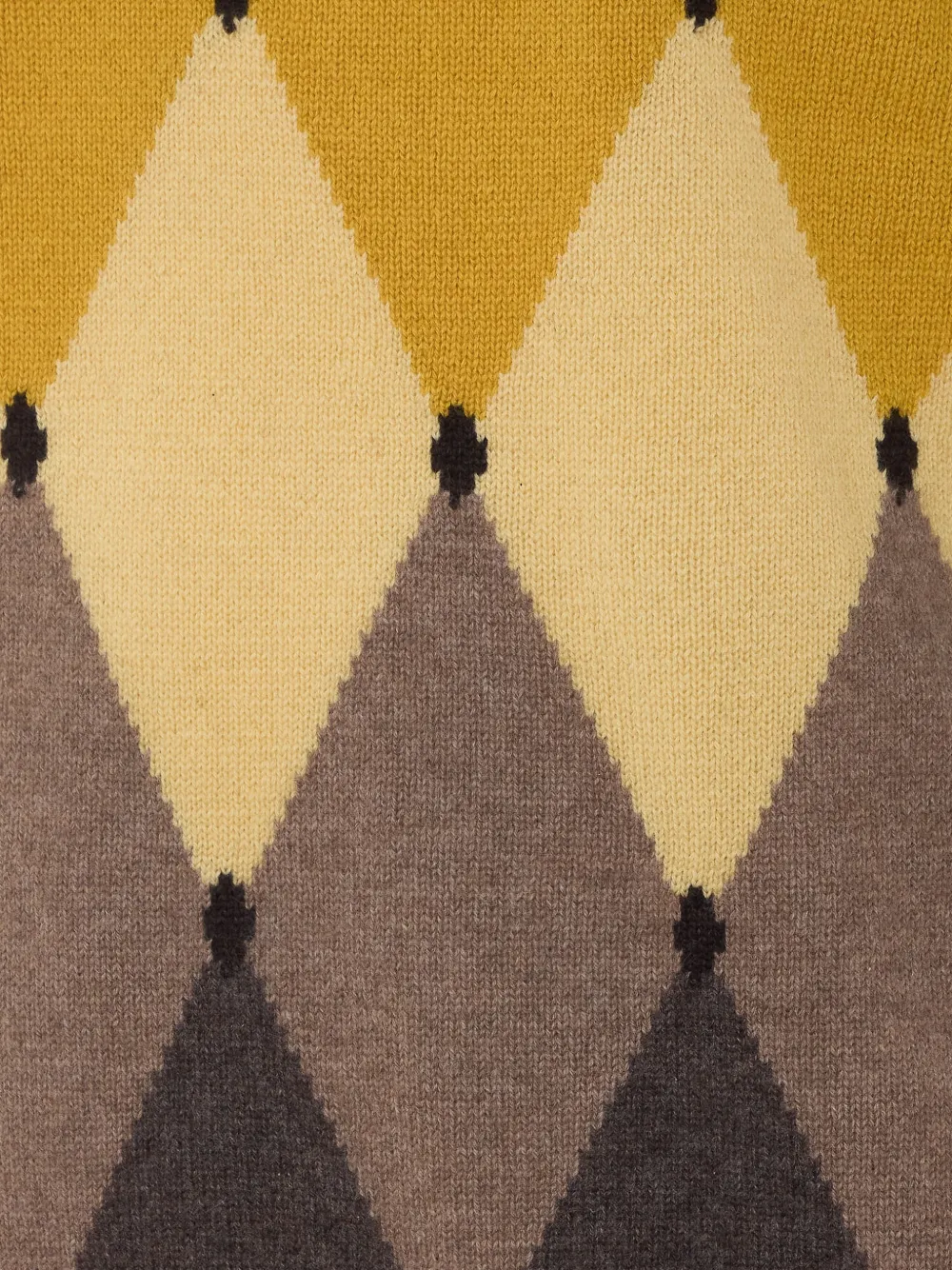 Ballantyne Trui met ronde hals en argyle-patroon Bruin