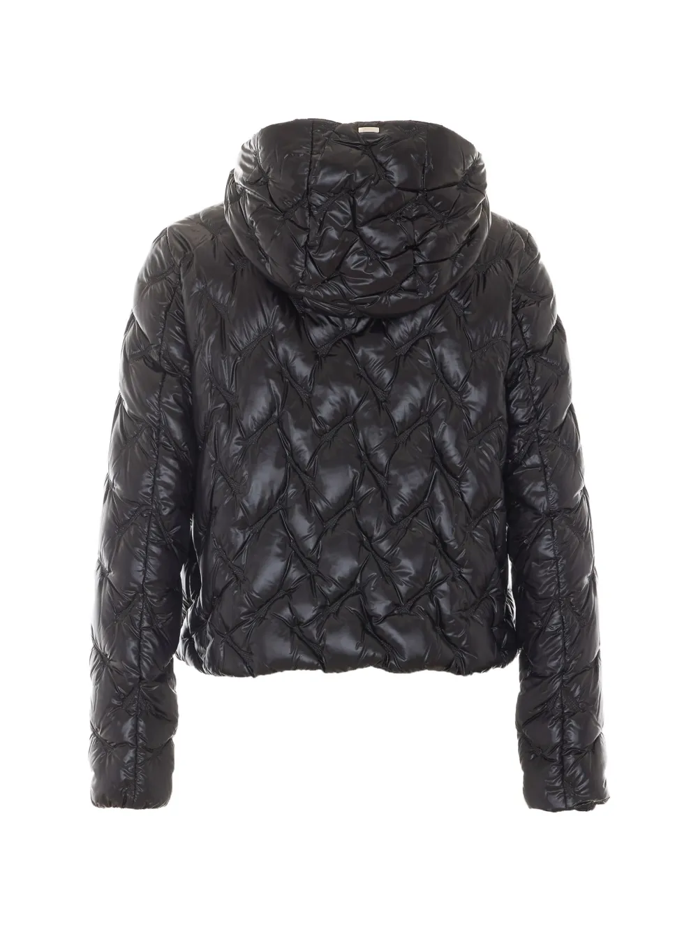 Herno Gevoerd jack met capuchon Zwart