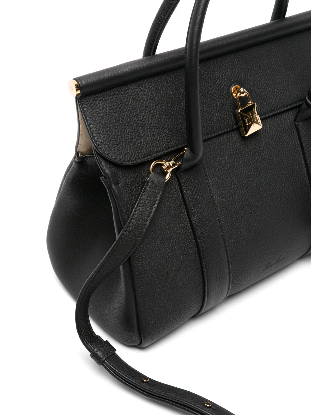 Loro Piana Loom bag L25 Zwart