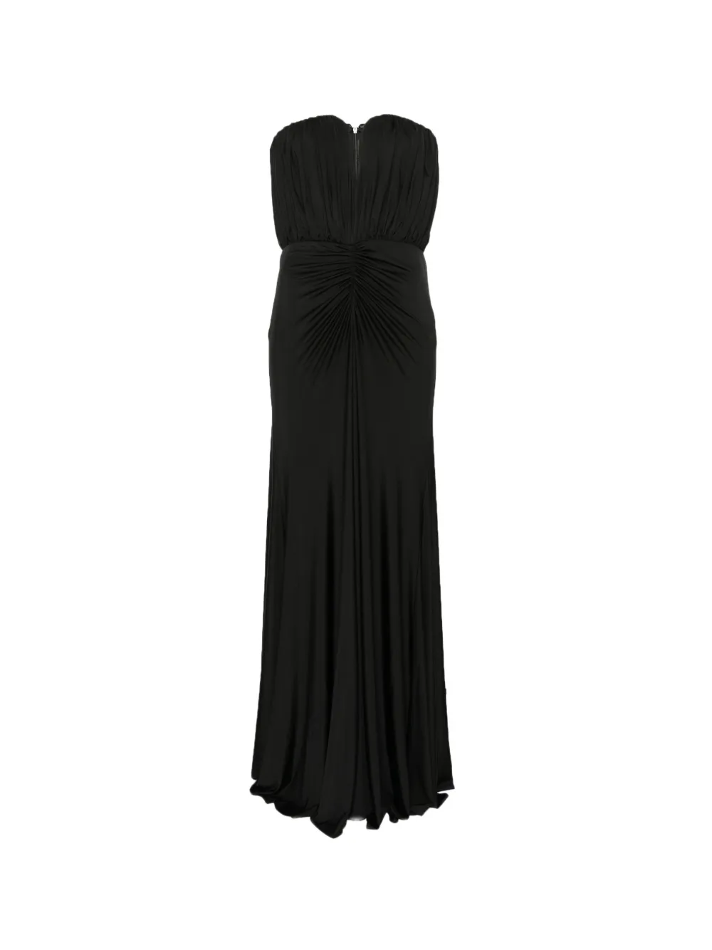 Self-Portrait black jersey bandeau maxi dress Zwart