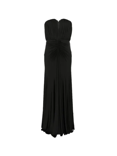 Self-Portrait black jersey bandeau maxi dress