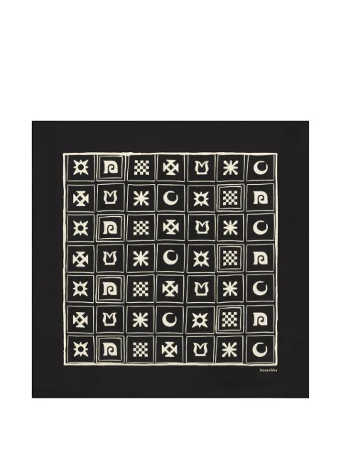 Nanushka Shoul Kopjafa-print scarf