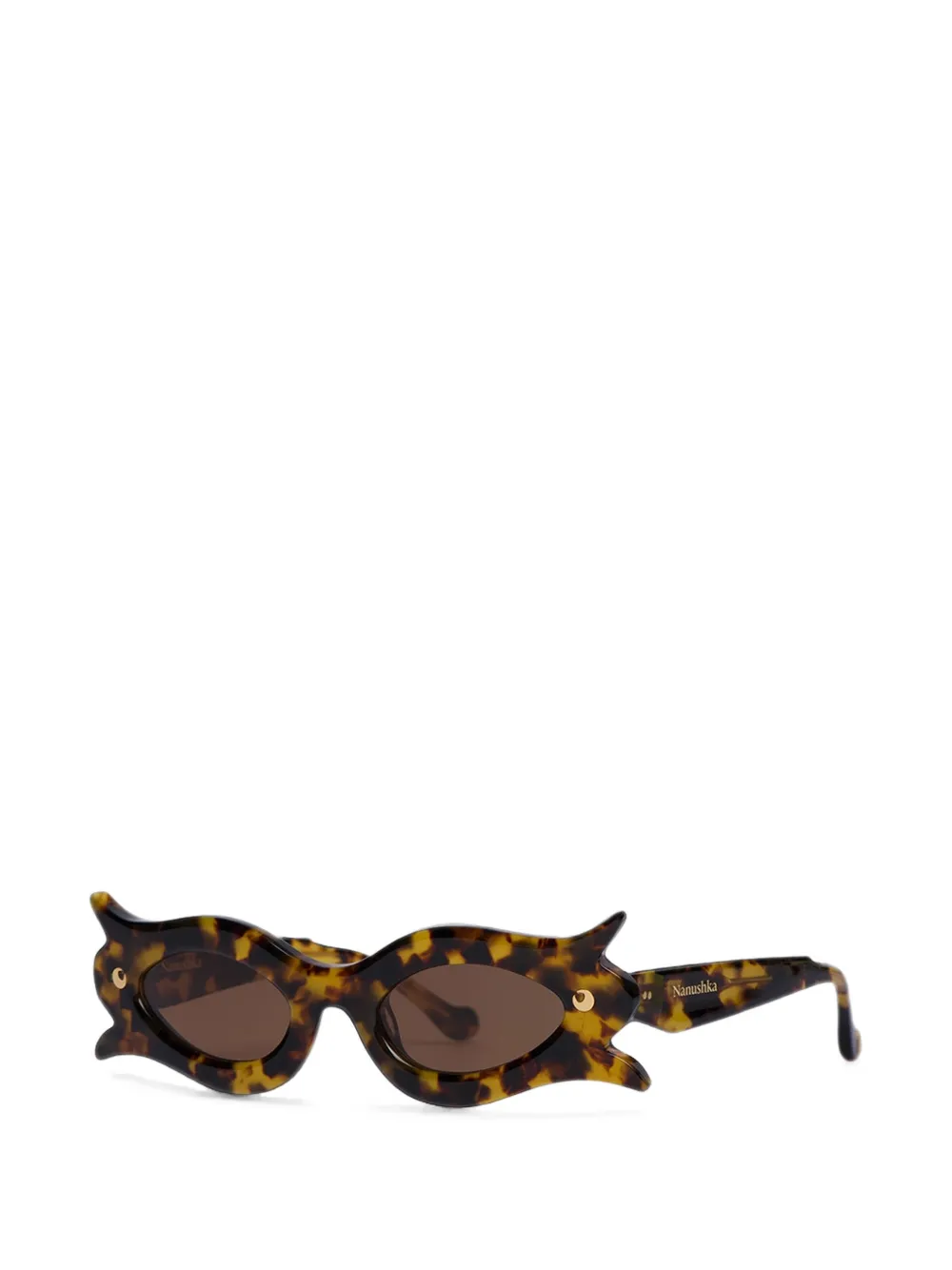 Nanushka Tully zonnebril met schildpadschild-effect Bruin