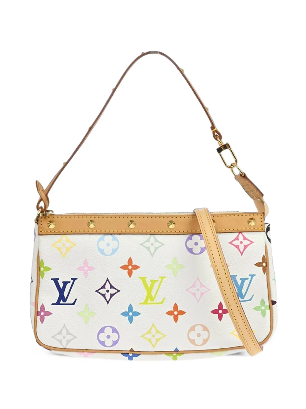 Louis Vuitton Pre-Owned x Takashi Murakami 2003 Monogram Multicolour Pochette Accessoires Clutch aus Canvas - Weiß