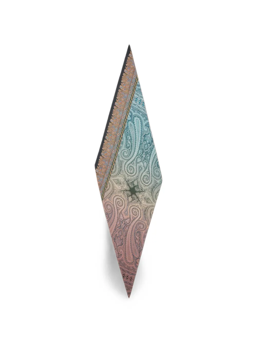 Pierre-Louis Mascia Aloeuw zijden sjaal met paisley-print Blauw