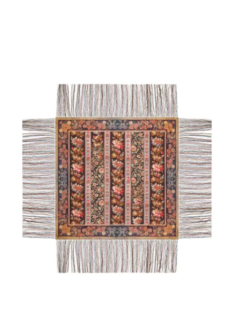 Pierre-Louis Mascia Aloeuw floral-print fringed scarf