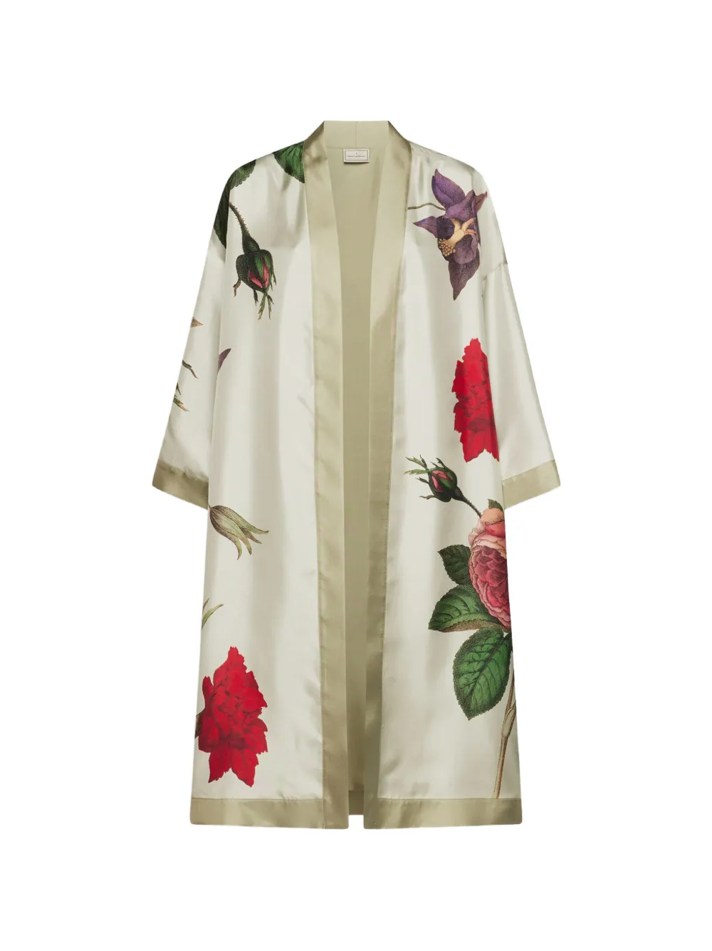 Pierre-Louis Mascia Aloe floral-print kimono - Nude
