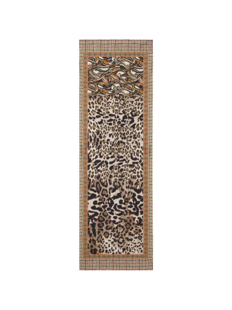 Pierre-Louis Mascia Aloewon leopard-print geometric scarf