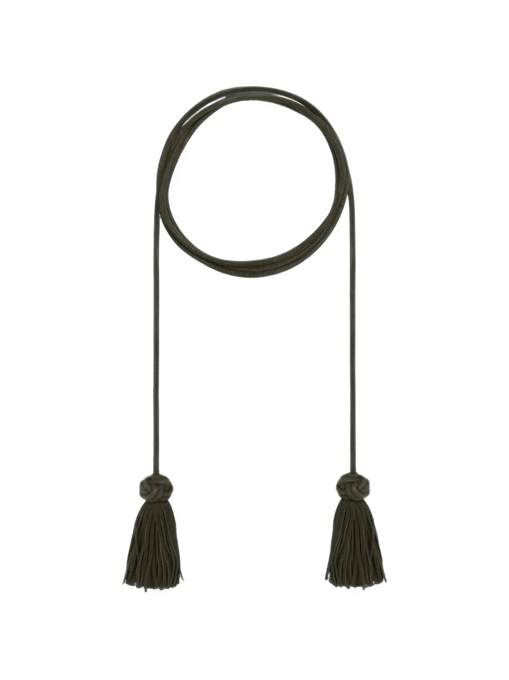 Pierre-Louis Mascia Plmbelt tassel-detail belt - Verde