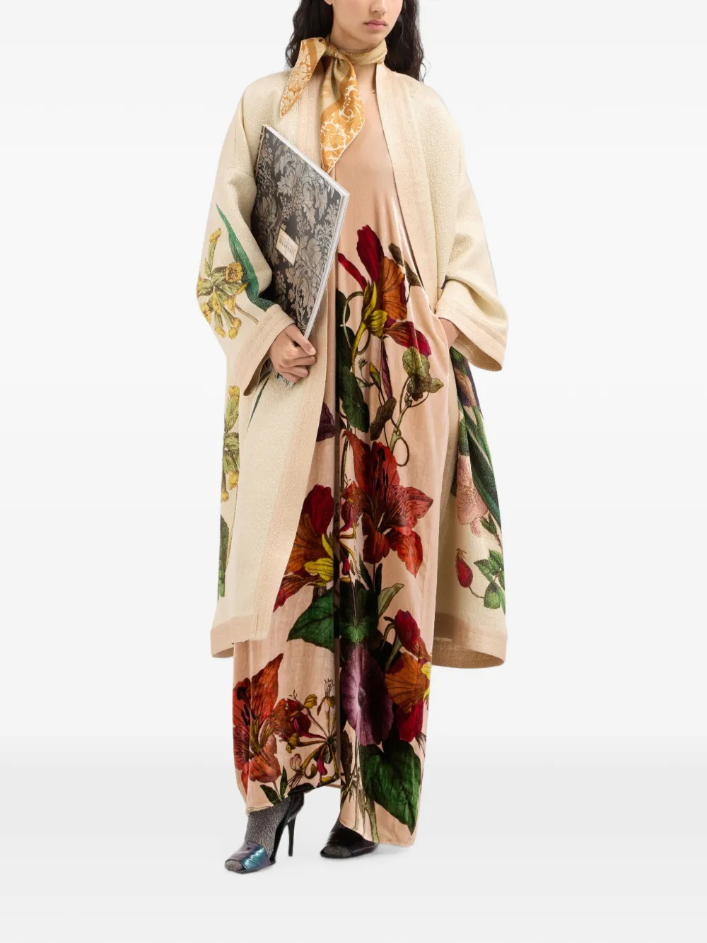 Pierre-Louis Mascia Kandox maxi-jurk met bloemenprint Beige