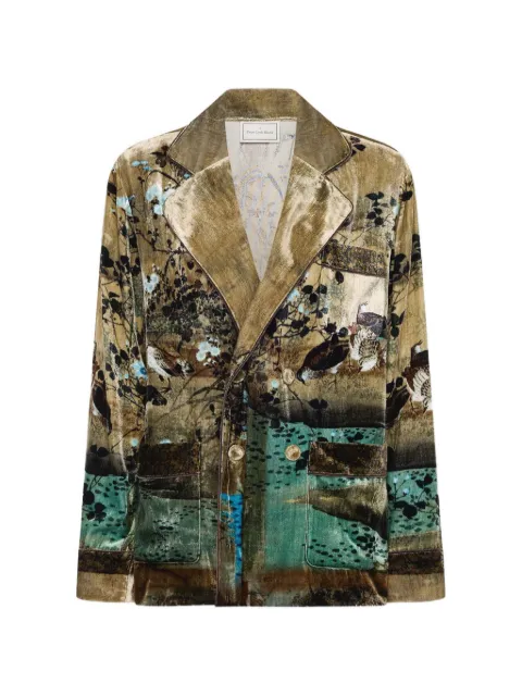 Pierre-Louis Mascia Kanpur landscape-print blazer