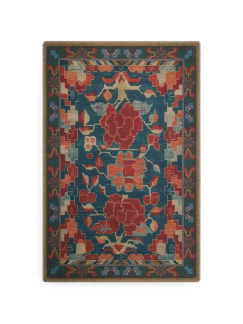 Pierre-Louis Mascia Pancake geometric floral-print scarf