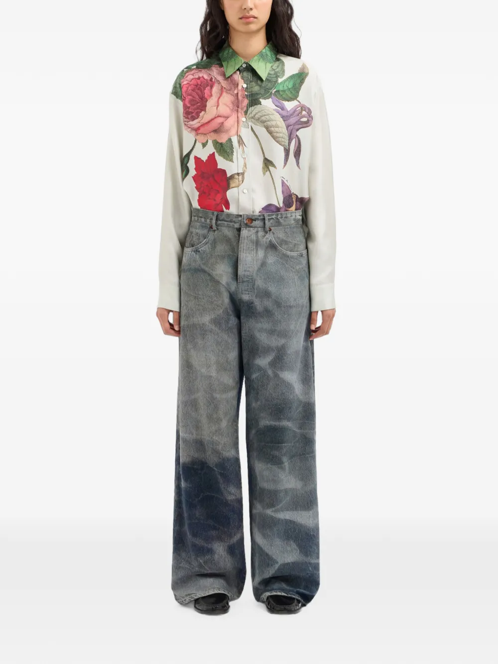 Pierre-Louis Mascia Amadox jeans met abstract patroon Blauw