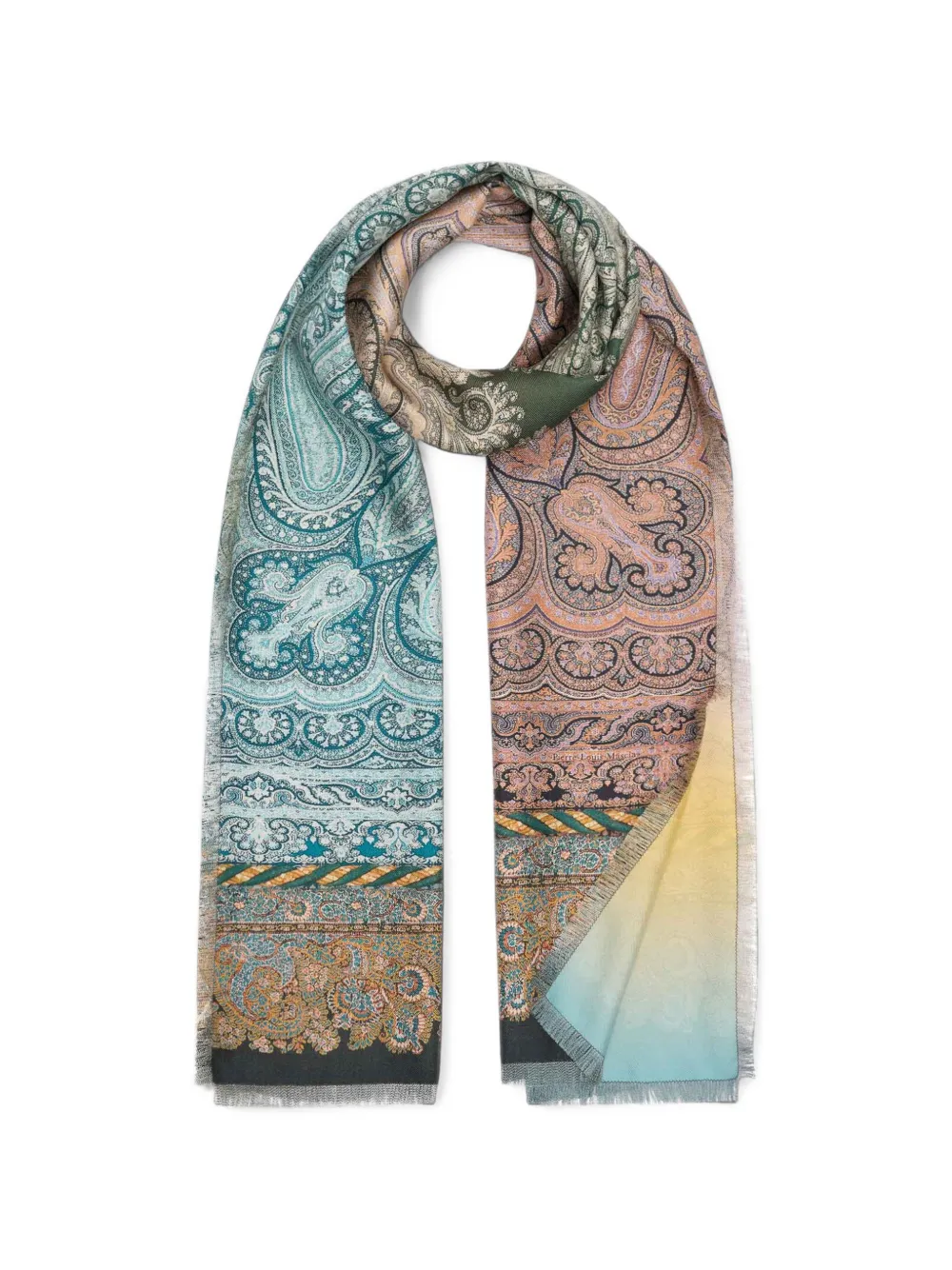 Pierre-Louis Mascia Fancy Schal mit Paisley-Print - Blau