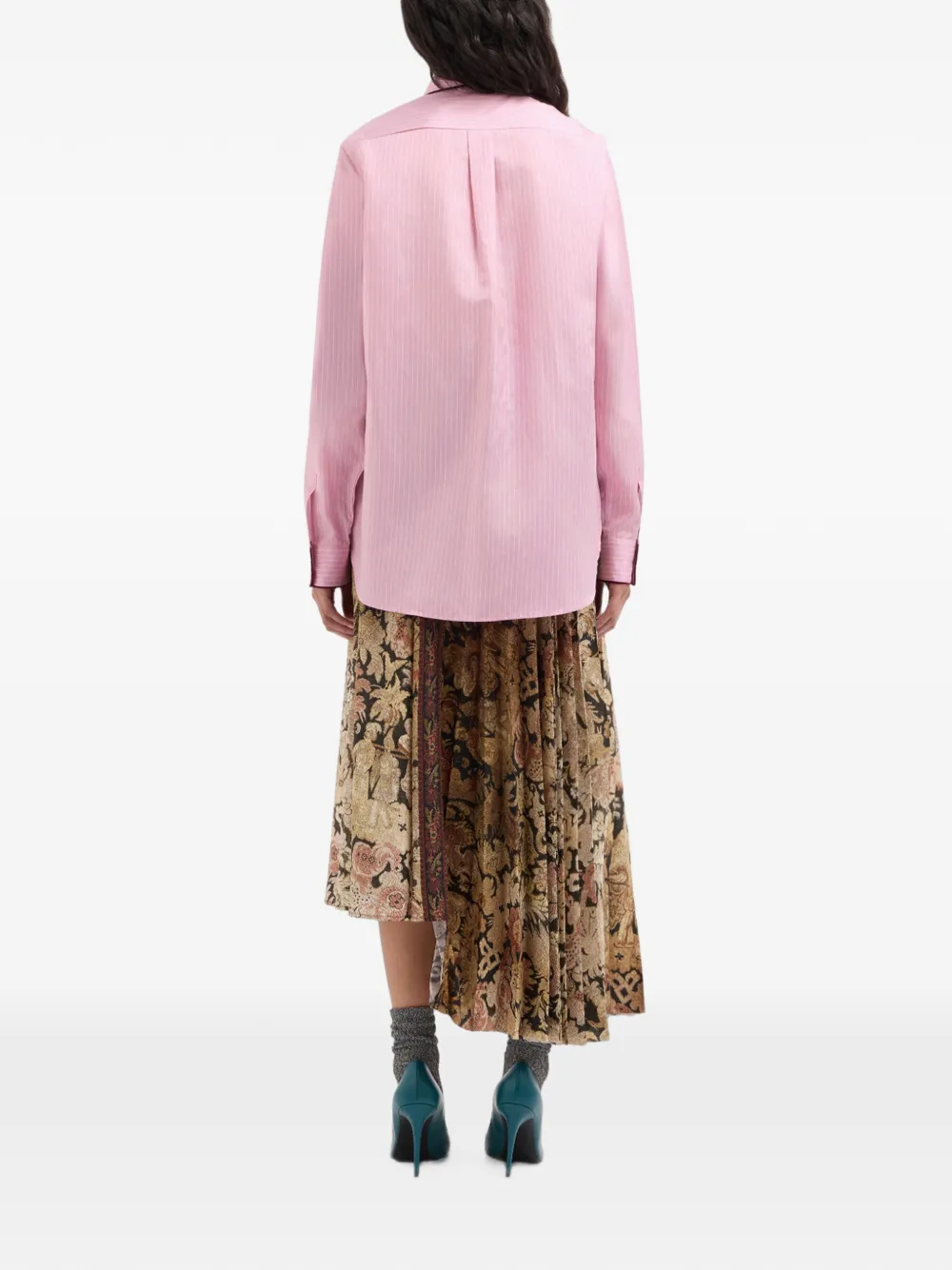 Pierre-Louis Mascia Rig3 shirt met krijtstreep Roze