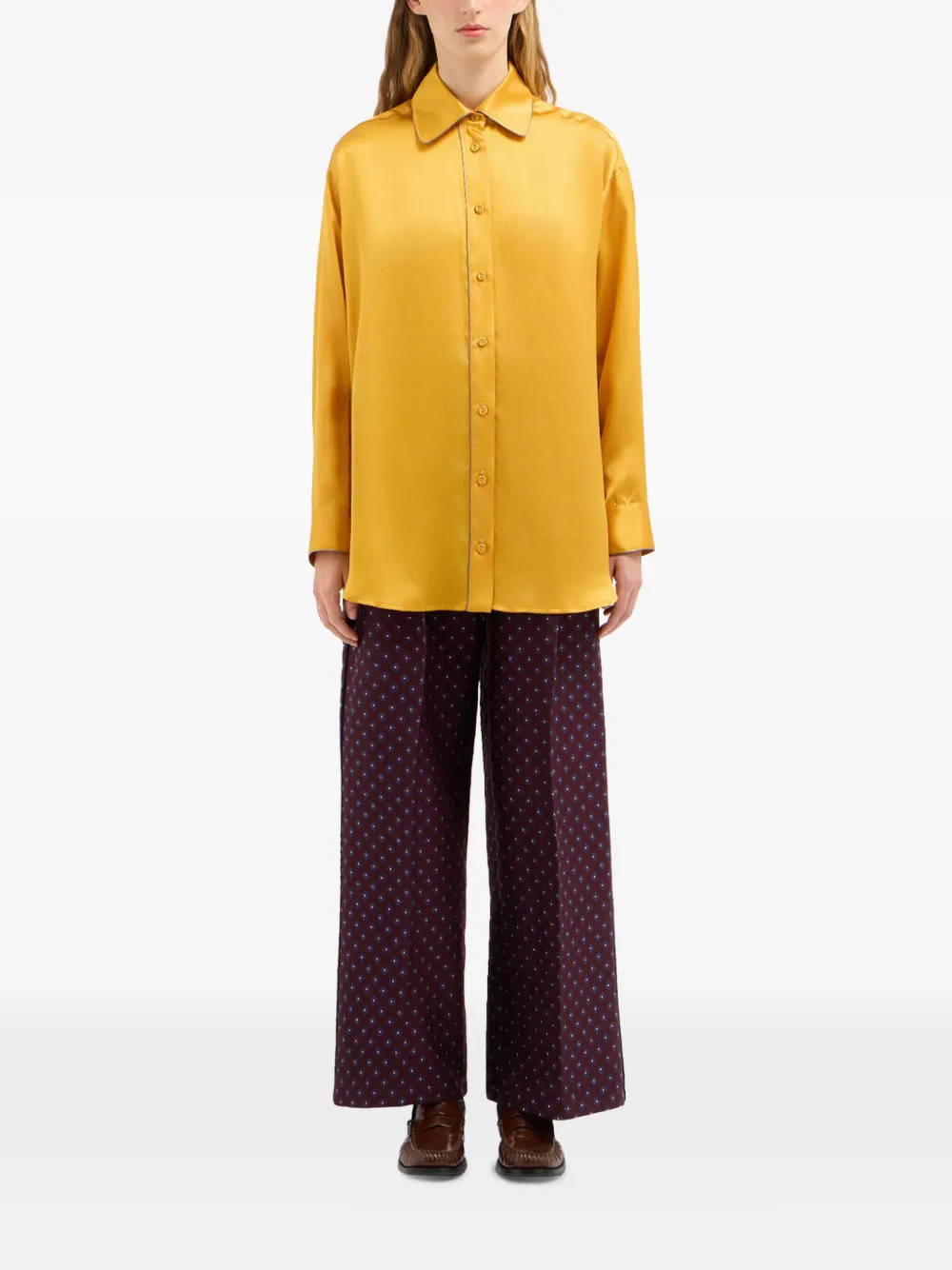 Pierre-Louis Mascia Mutka shirt met knopen Geel