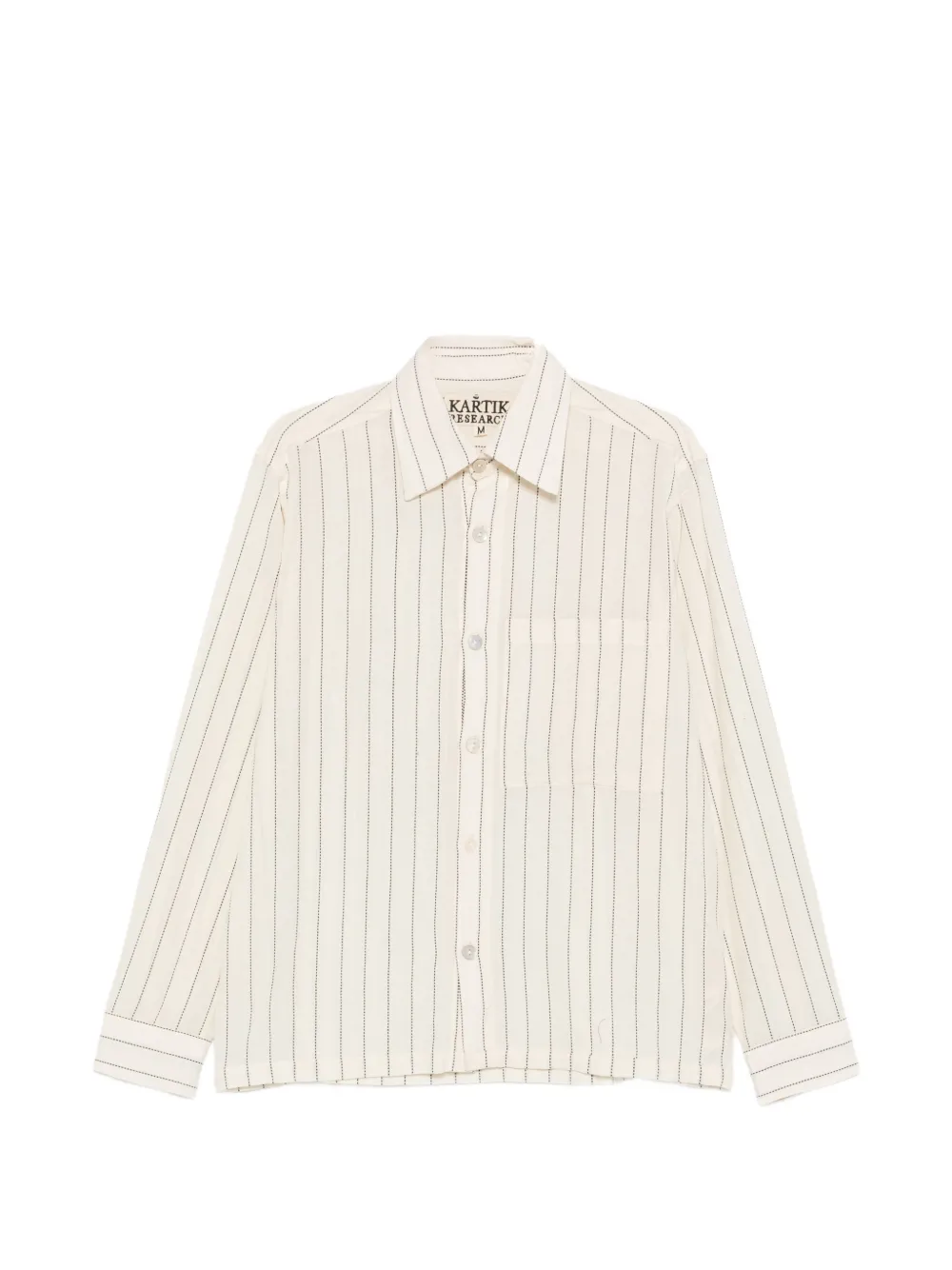 Kartik Research long-sleeve pinstripe shirt - Toni neutri