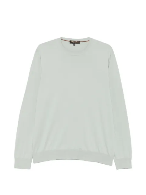 Loro Piana pull à bords côtelés