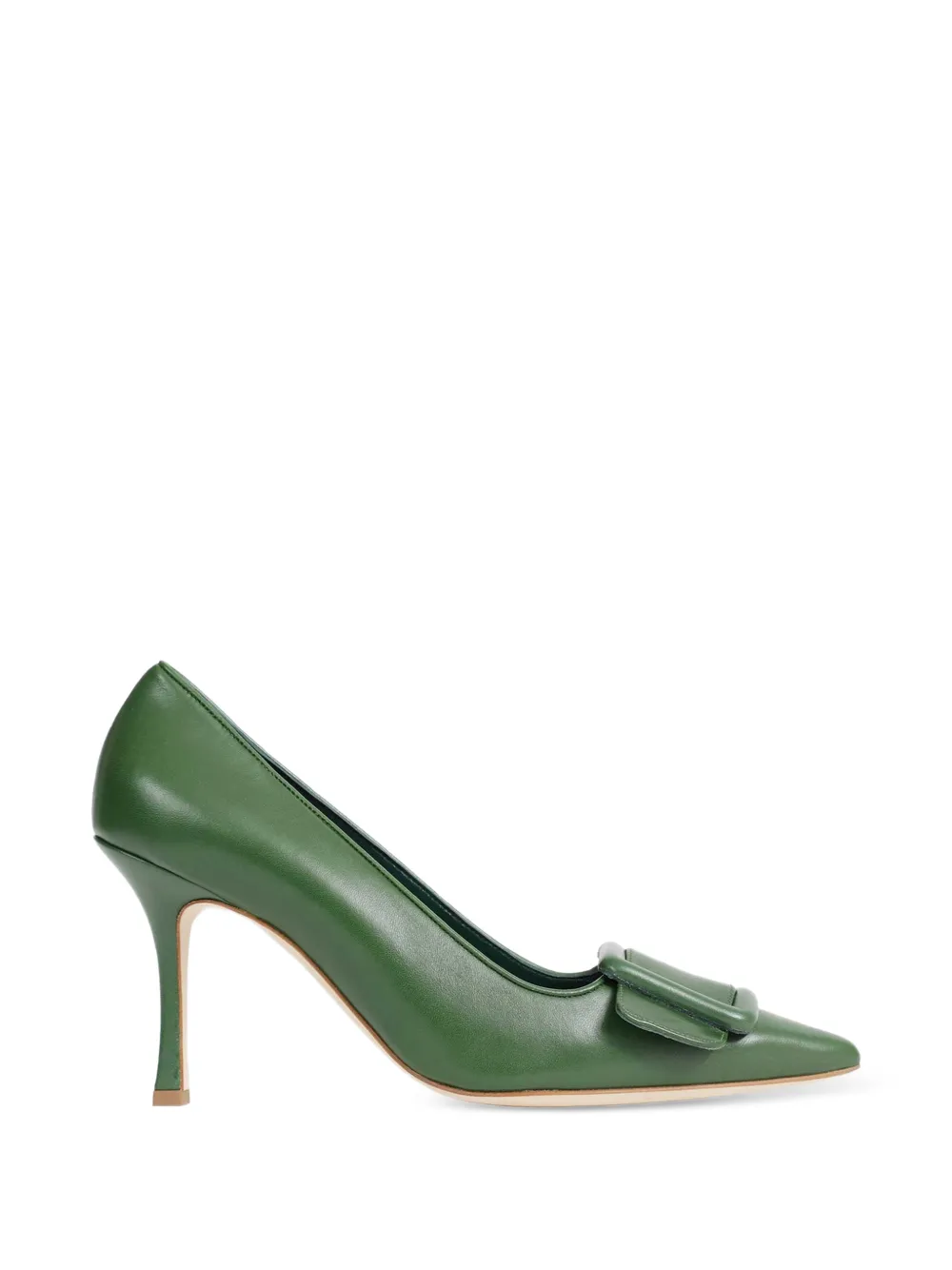 Manolo Blahnik Maysale buckle pumps Groen