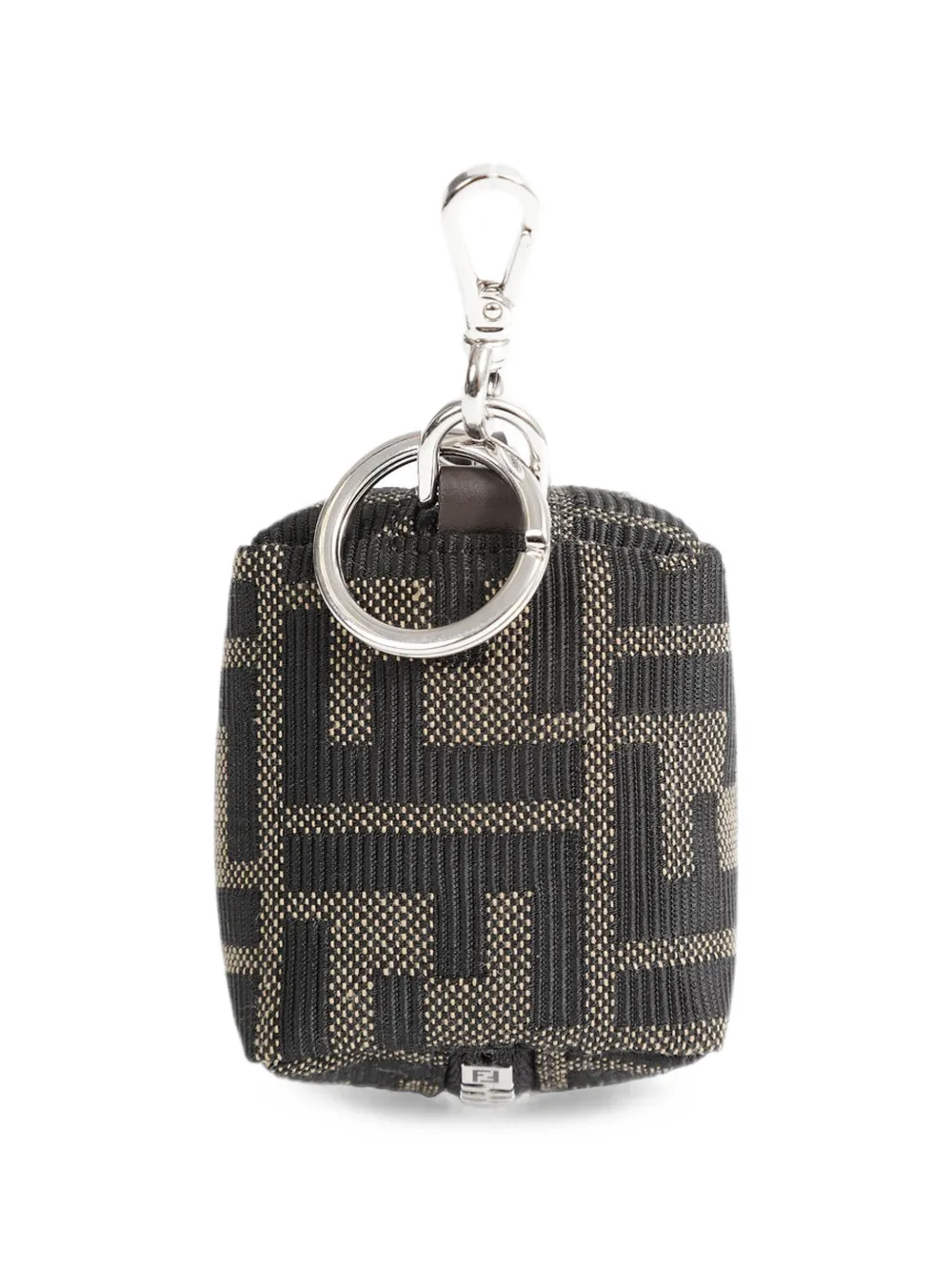 FENDI FF-jacquard AirPods case - Marrone
