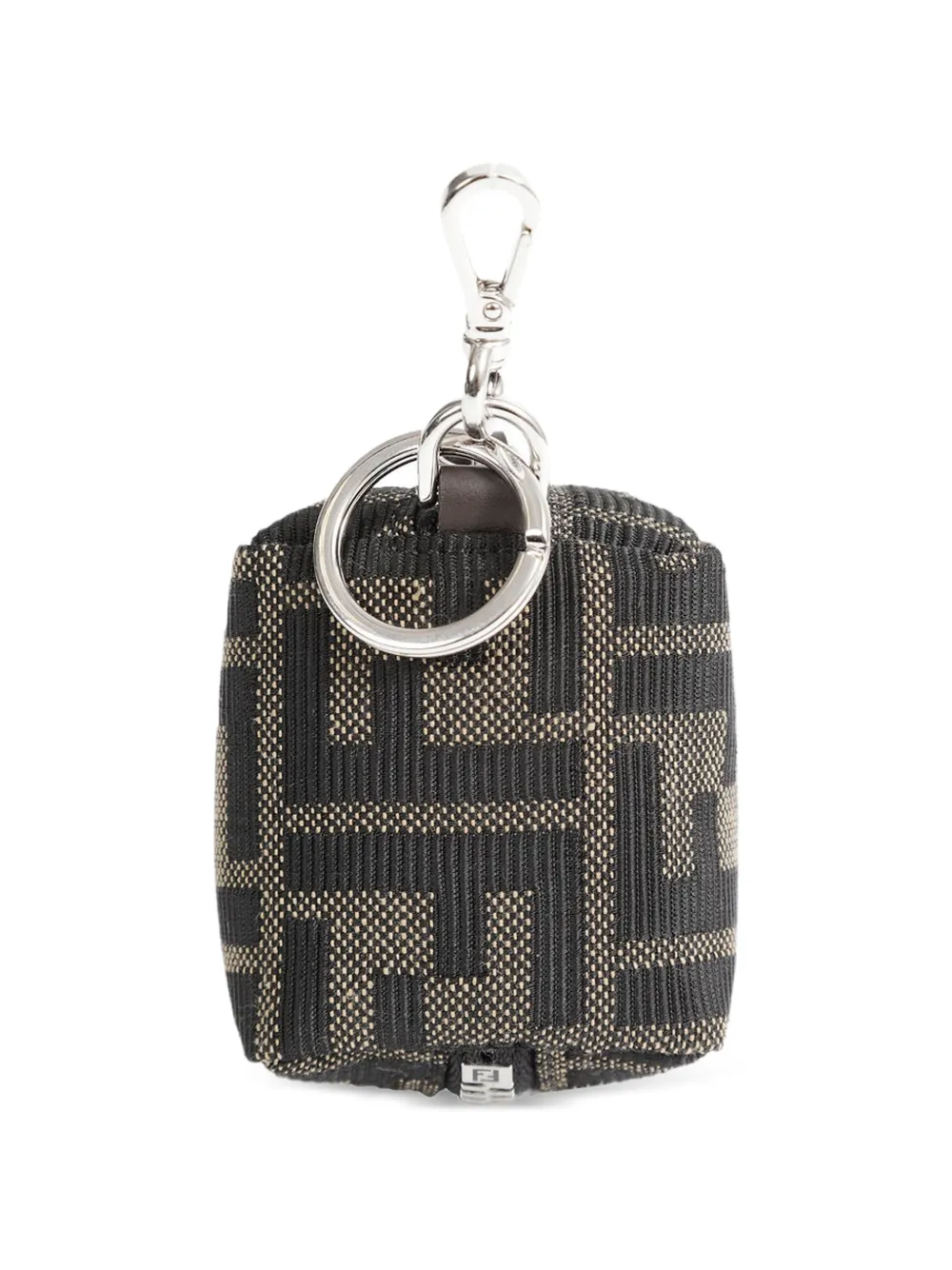 FENDI FF-jacquard AirPods case - Marrone