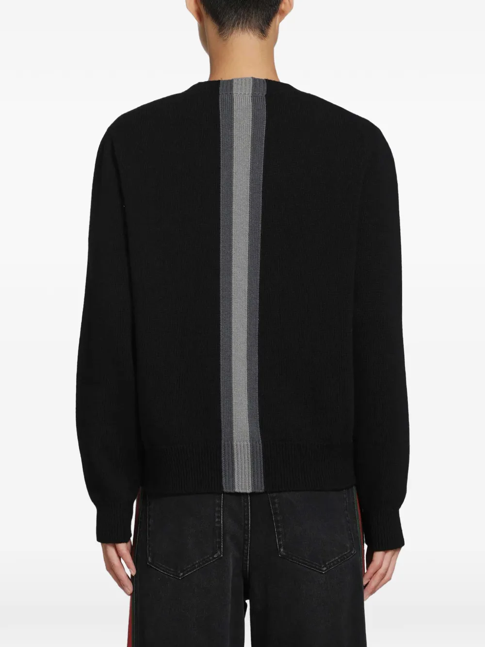 Gucci Wollen trui met streepdetail Zwart