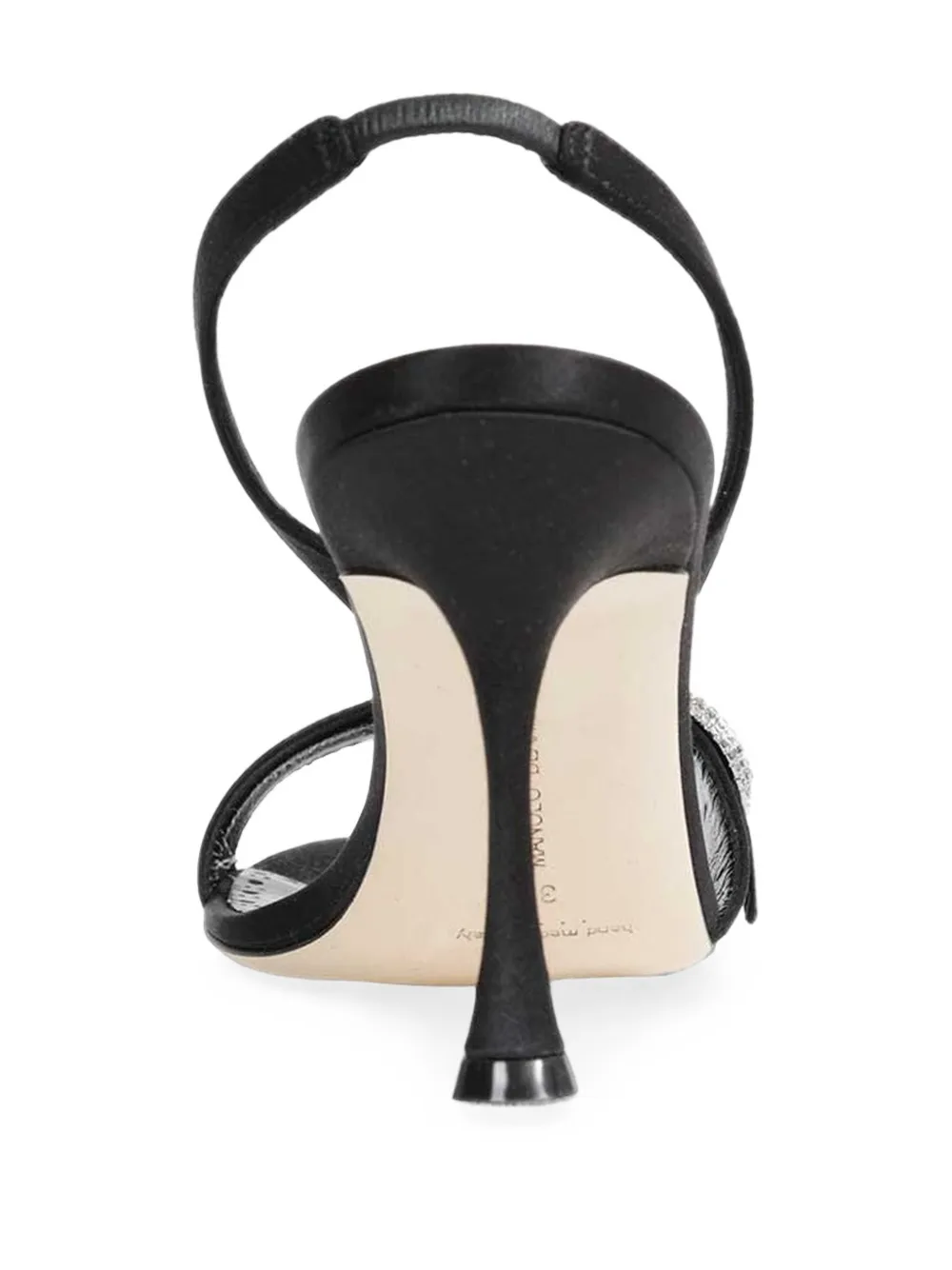 Manolo Blahnik Zutosan crystal-embellished sandals Zwart