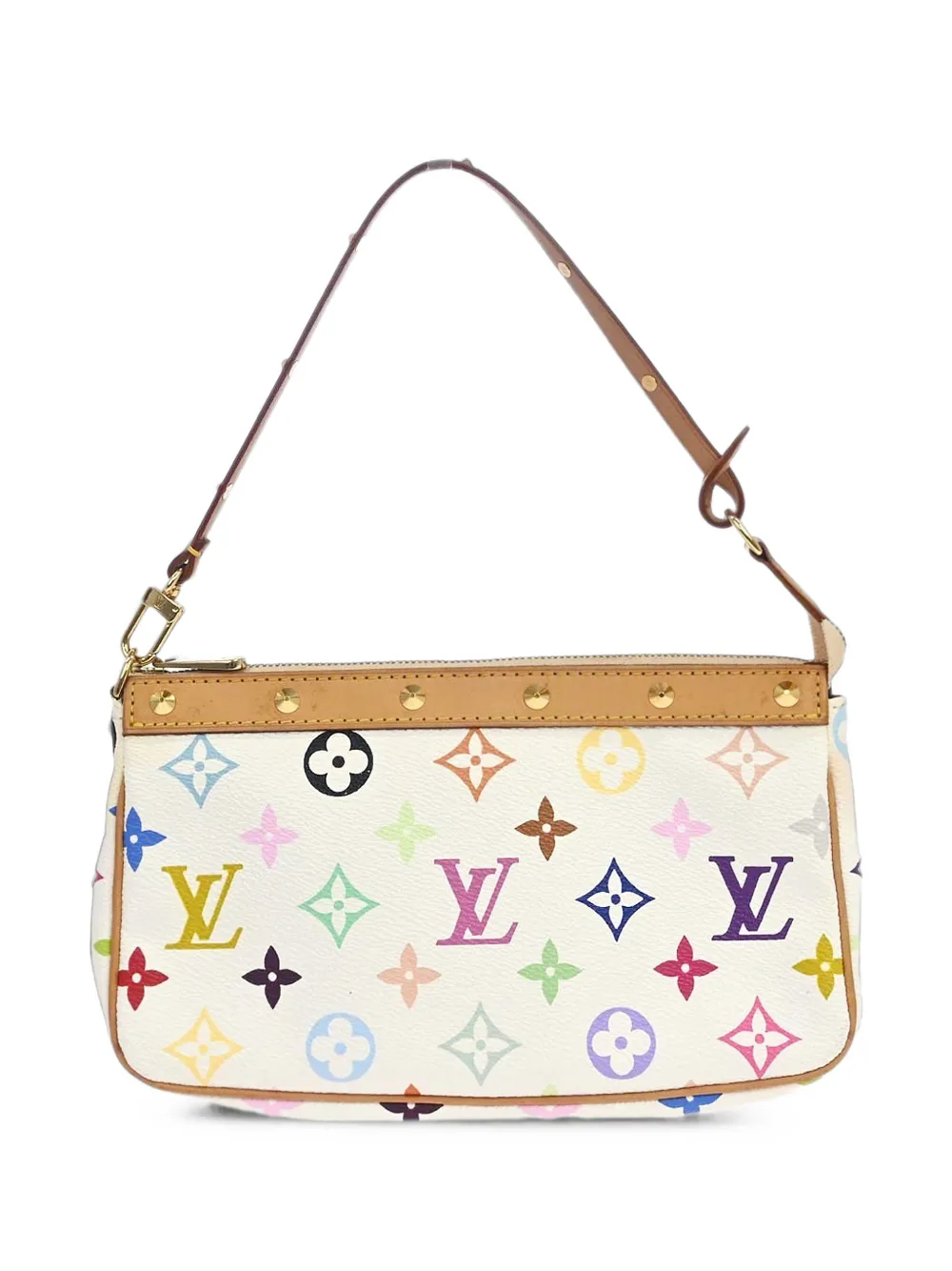Louis Vuitton Pre-Owned x Takashi Murakami 2003 Pochette Accessoires Monogram Multicolour canvas tote bag - Bianco