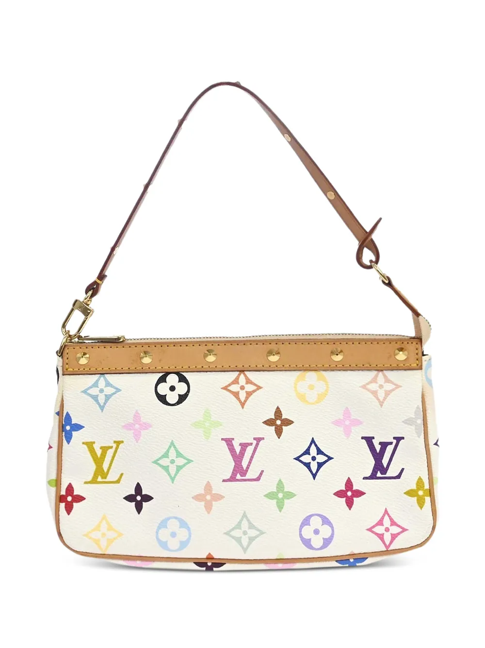 Louis Vuitton Pre-Owned x Takashi Murakami 2003 Pochette Accessoires Monogram Multicolour canvas tote bag - Bianco