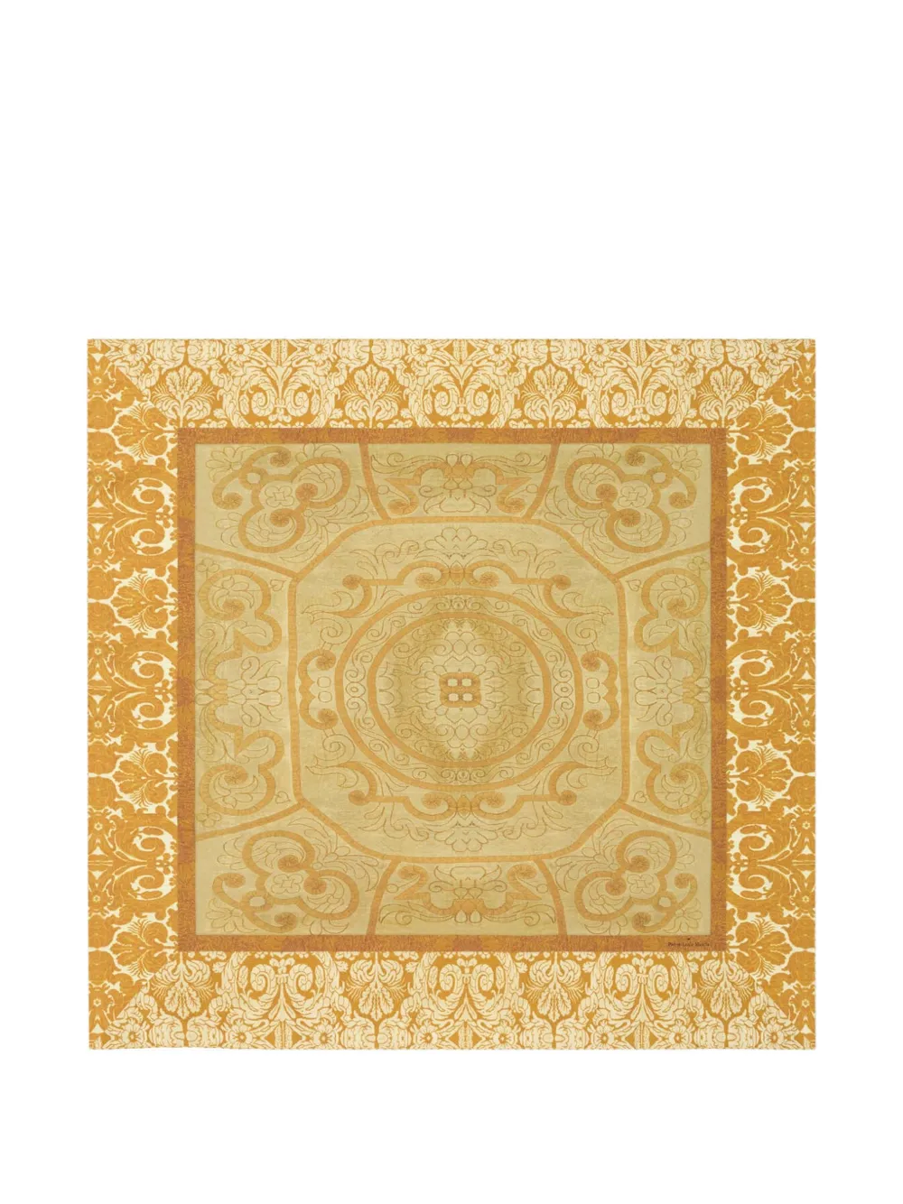 Pierre-Louis Mascia Cialda baroque-pattern silk scarf - Arancione