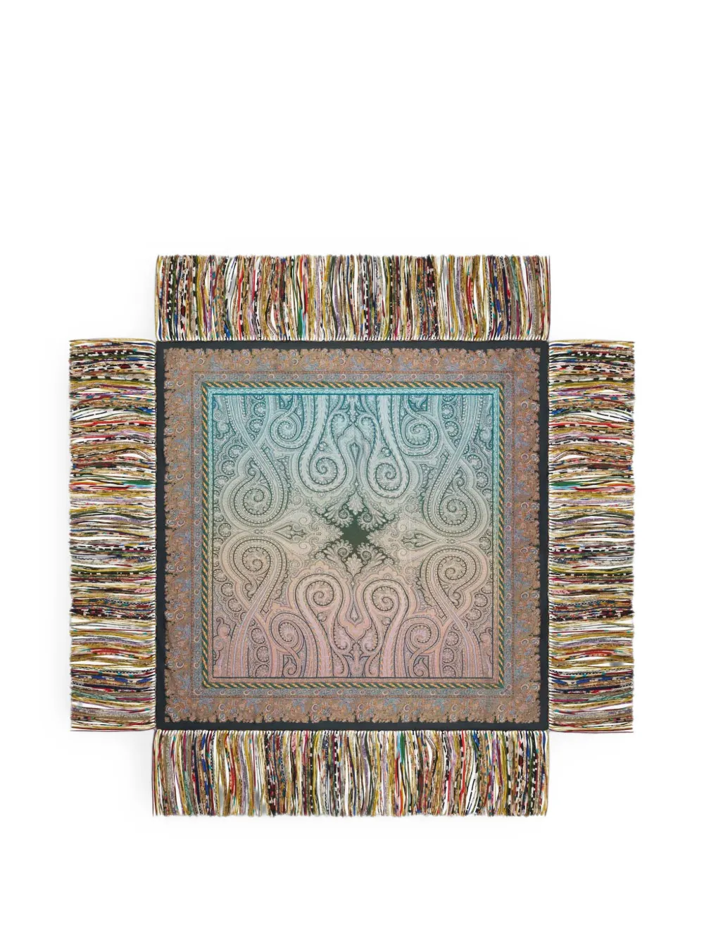 Pierre-Louis Mascia Aloeuw paisley-motif fringed scarf - Nude