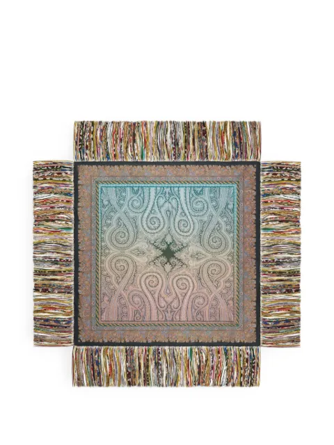 Pierre-Louis Mascia Aloeuw paisley-motif fringed scarf