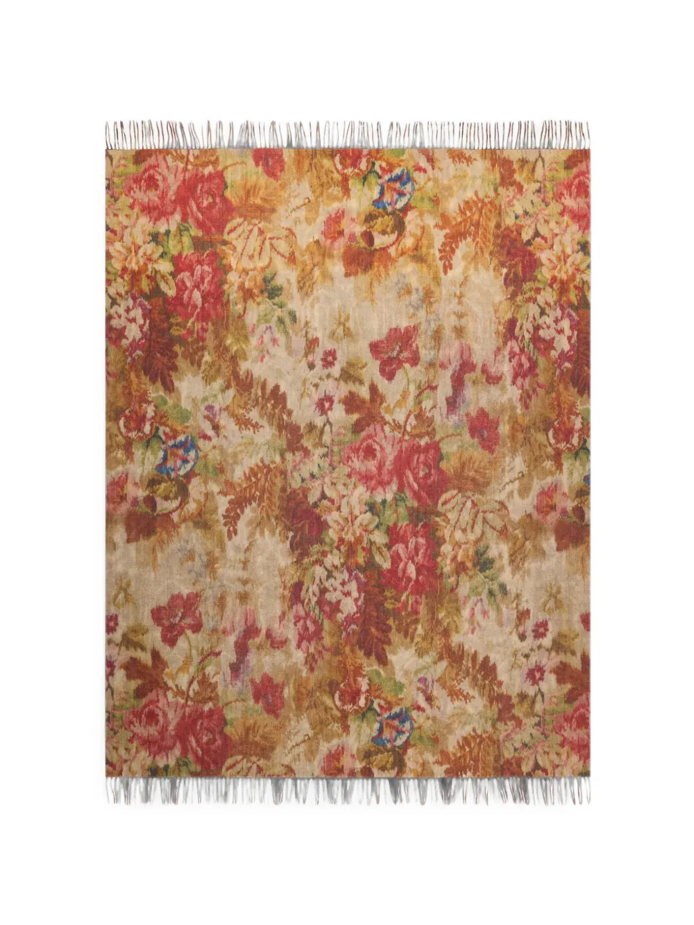 Pierre-Louis Mascia Sidney Kaschmirschal mit Blumenprint - Nude
