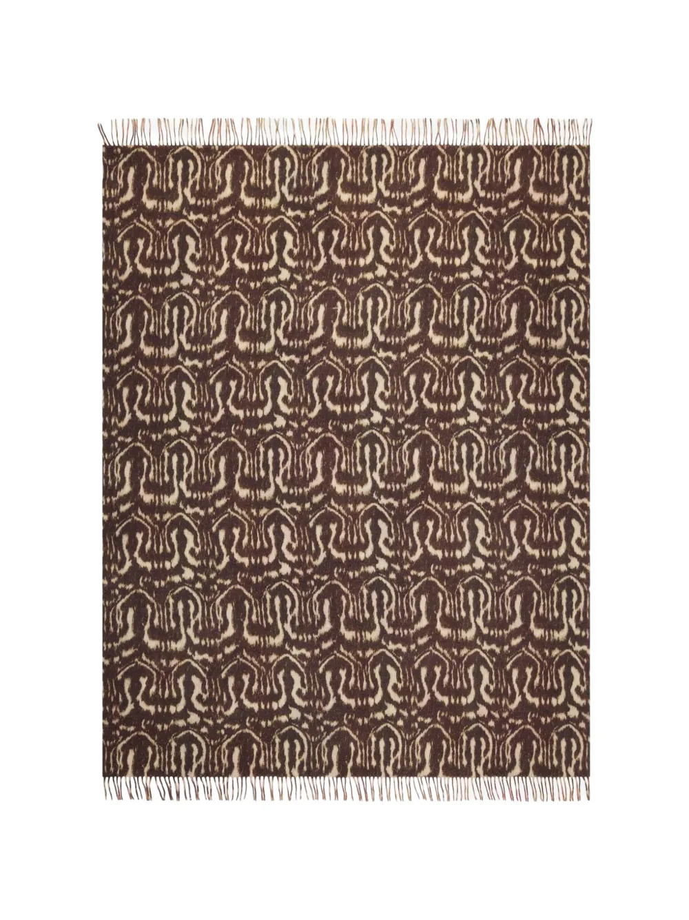 Pierre-Louis Mascia Sidney floral-print cashmere scarf - Toni neutri