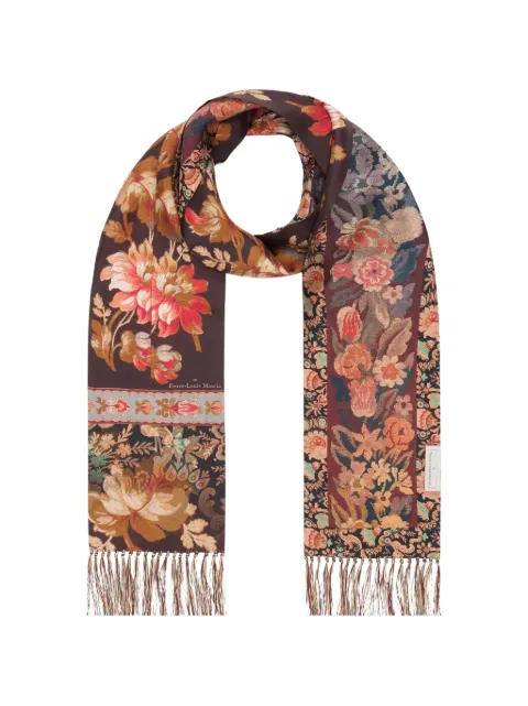 Pierre-Louis Mascia Aloeuw floral-print fringed scarf