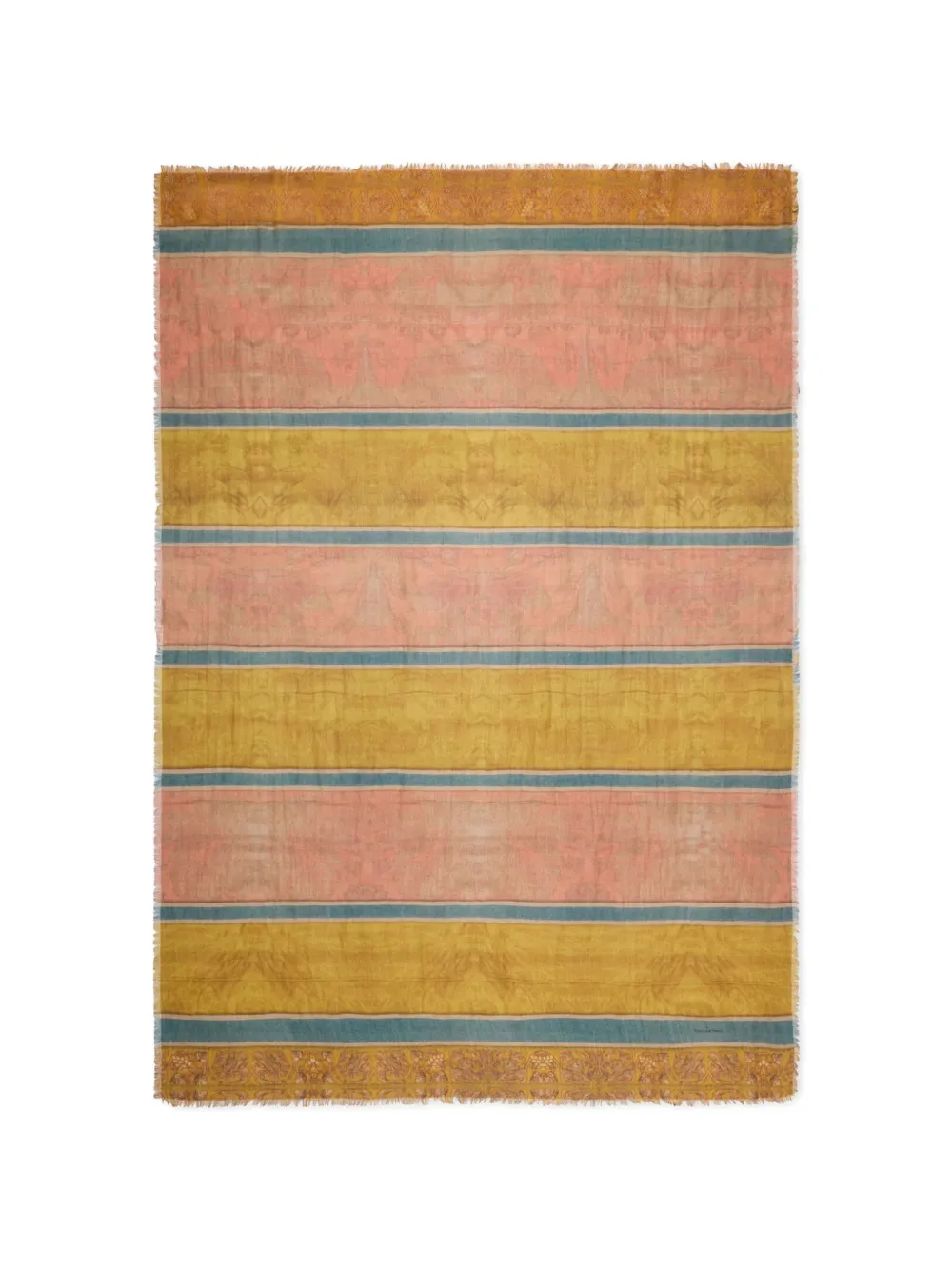 Pierre-Louis Mascia Sciarpa Euclidex a righe in cashmere - Giallo