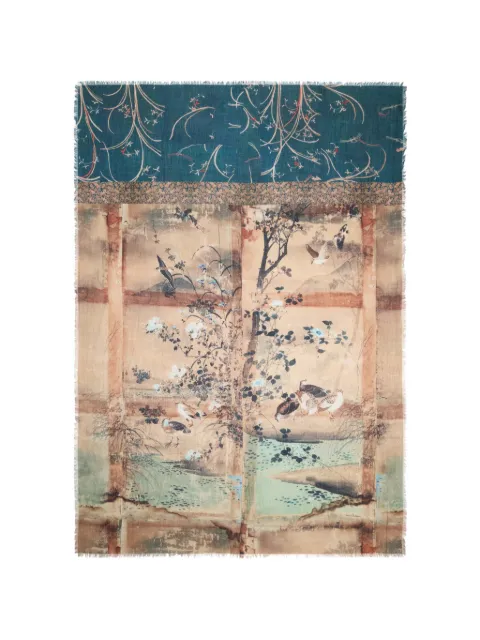 Pierre-Louis Mascia Euclidex landscape-print scarf