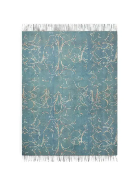 Pierre-Louis Mascia Sidney floral-detail fringed scarf