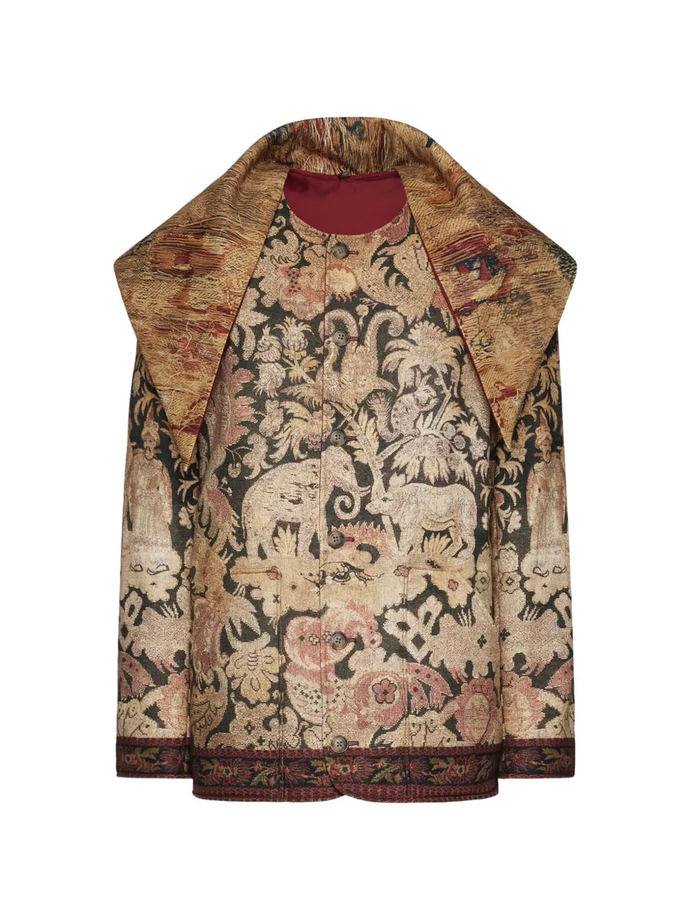 Pierre-Louis Mascia Beaint Jacke mit Blumenmotiv - Nude