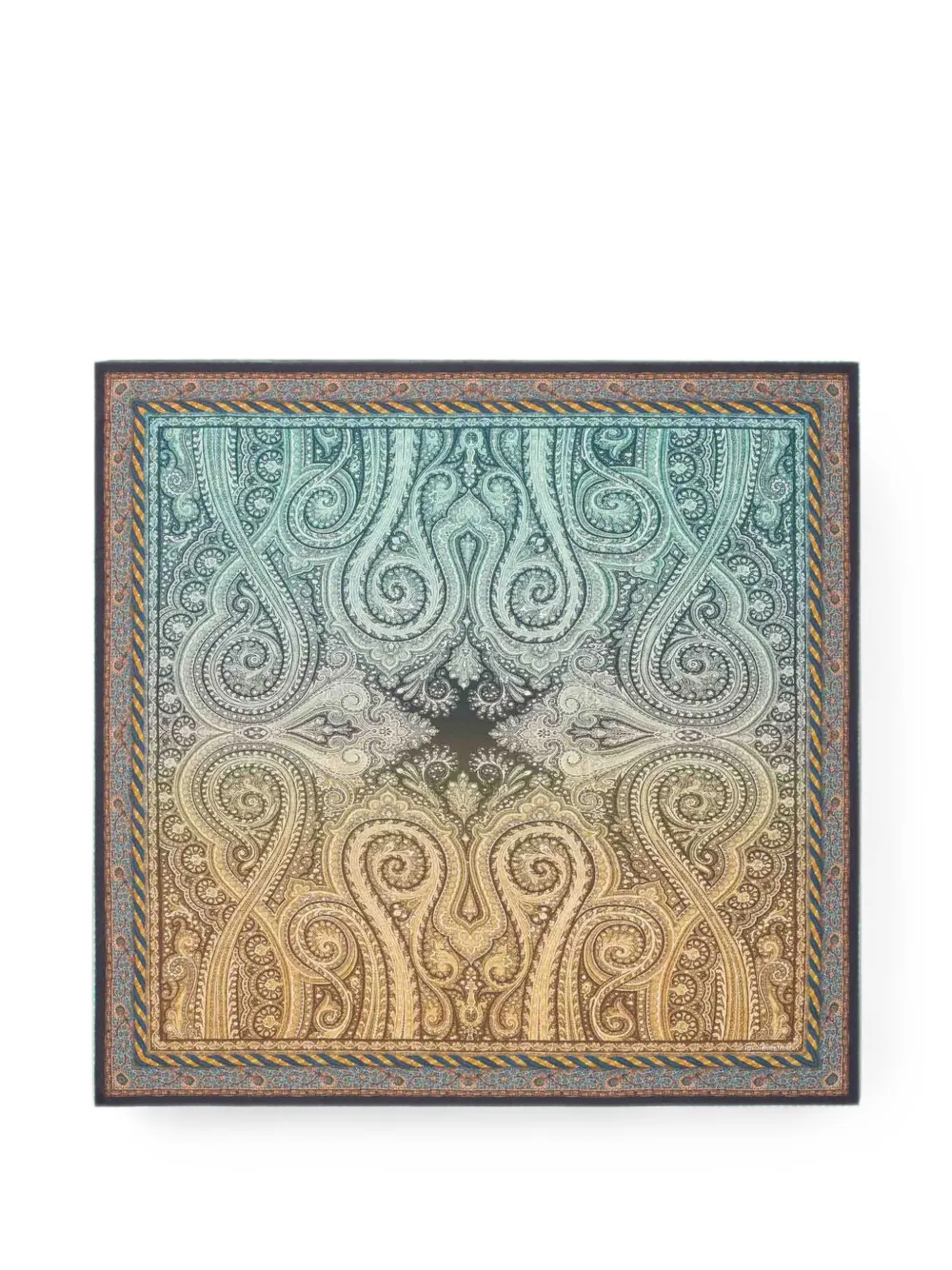 Pierre-Louis Mascia Cialda zijden sjaal met paisley-print Groen