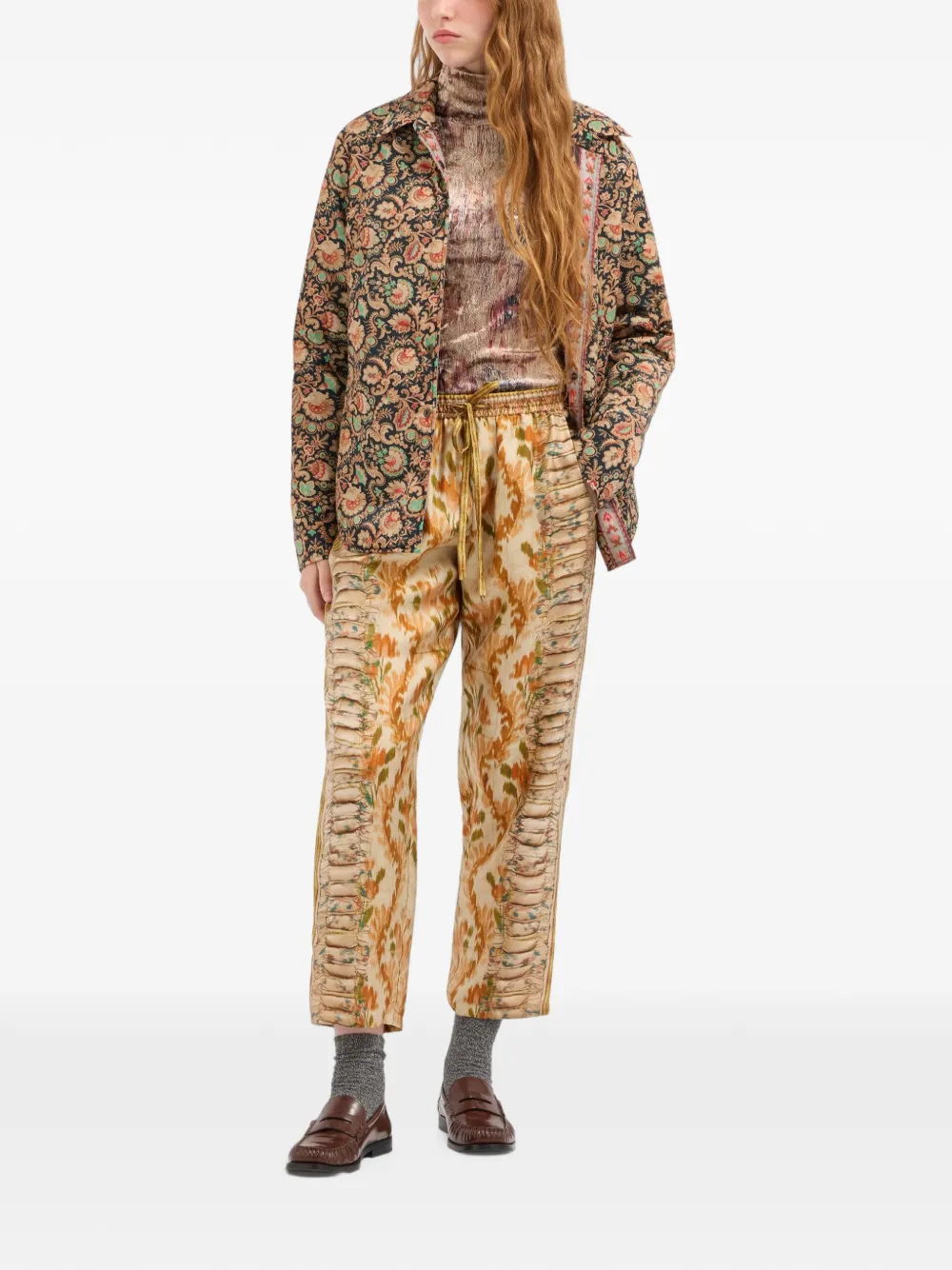 Pierre-Louis Mascia Aloe broek met trekkoord Beige
