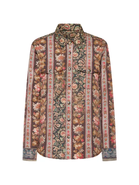 Pierre-Louis Mascia chemise Integmosfre à fleurs